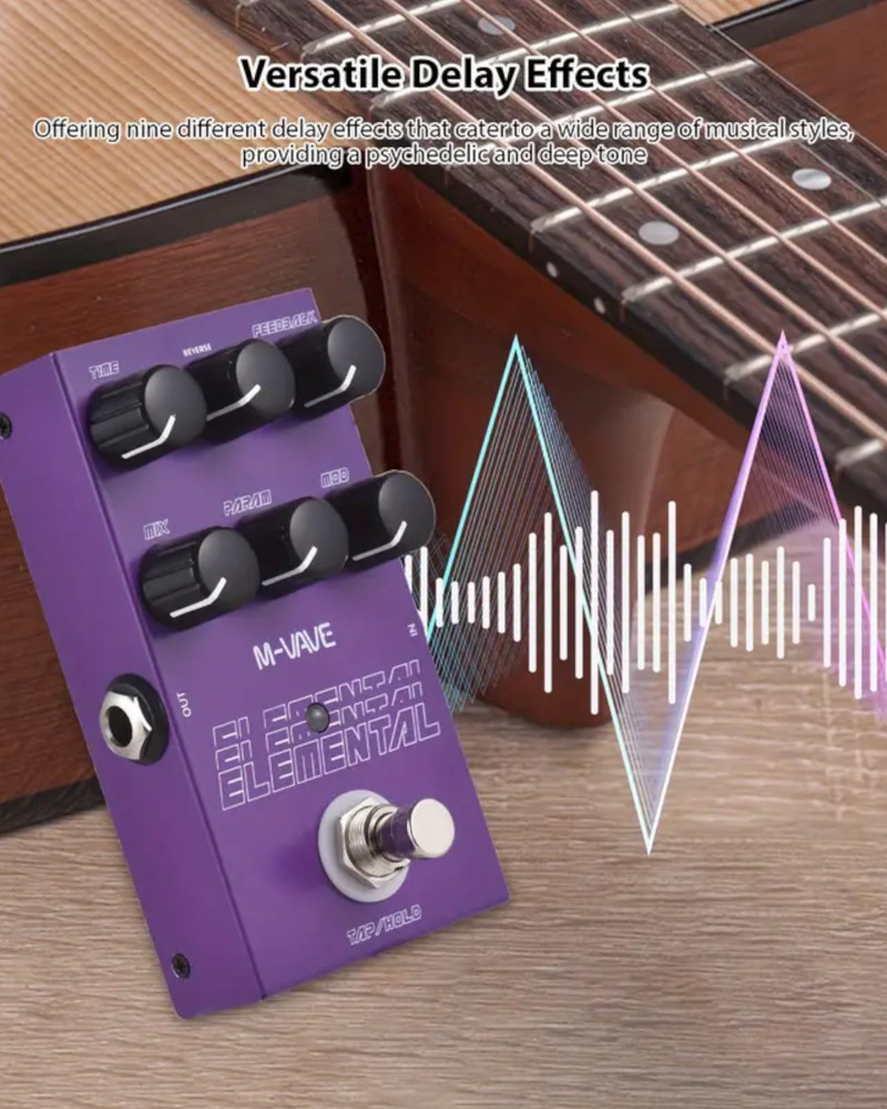 M-Vave Elemental Guitar Delay Effects Pedal / 9 Delay Effects