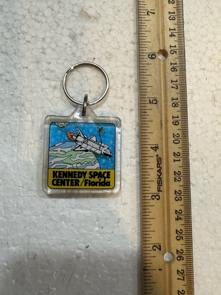 Vintage Kennedy Space Center- Space Shuttle Keychain