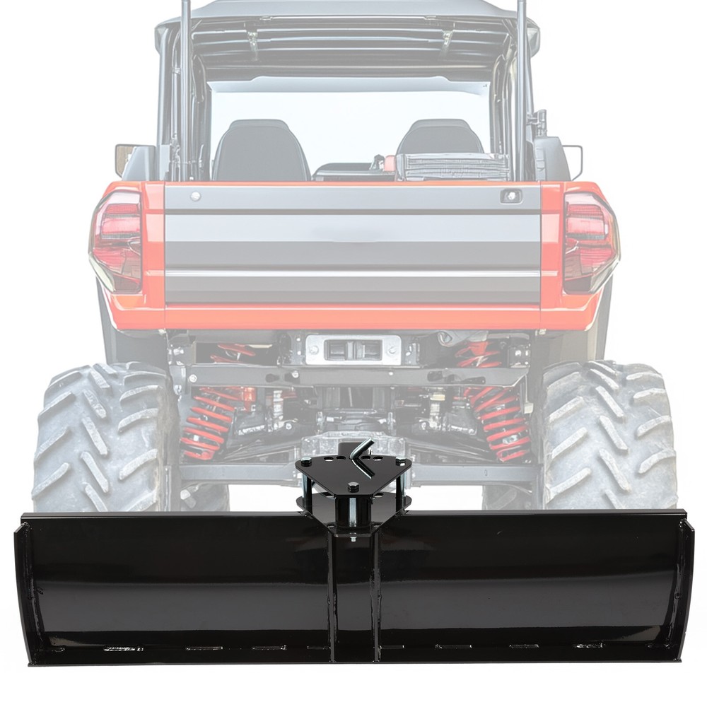 48" Scraper Blade 2" Receiver For Tractor 0/7.5/15 Adjustable Angle Snow Plow