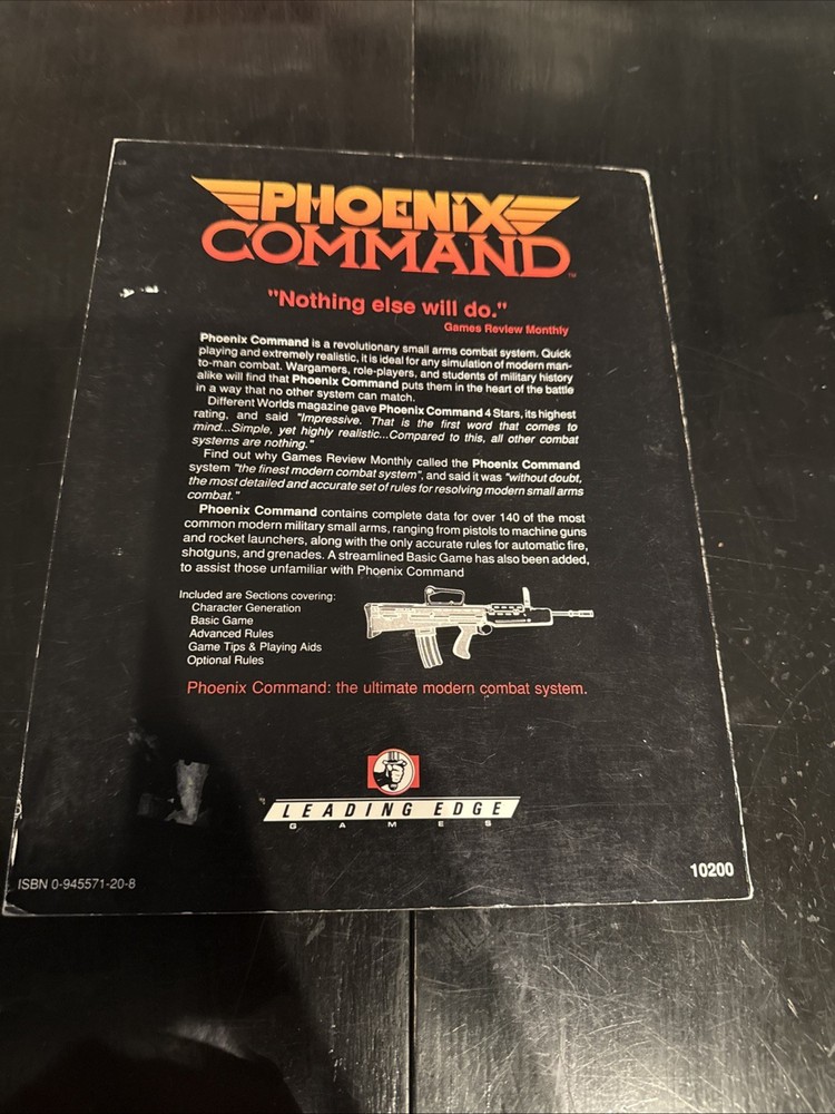 Leading Ed Phoenix Comma Advanced Rules for Small Arms Combat system