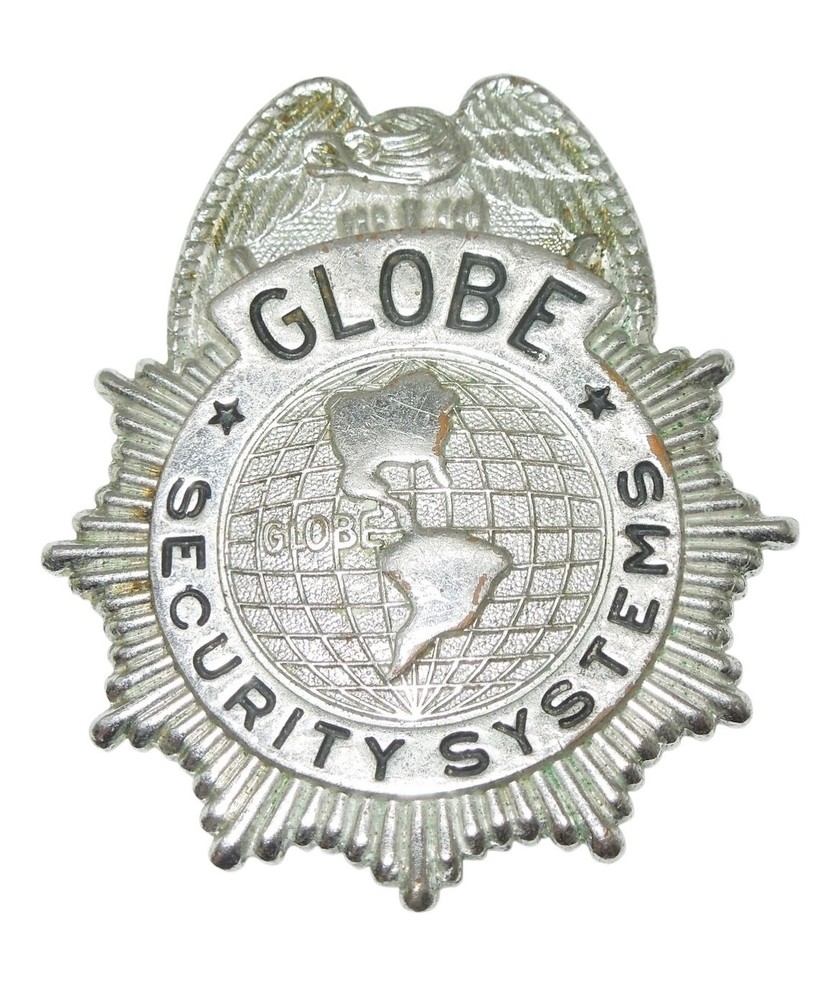 Original Vintage Globe Security Systems Hat Pin CA1