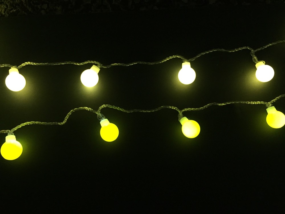 16.5 Foot 20 G40 LED Globe string light Outdoor Globe Patio String Lights