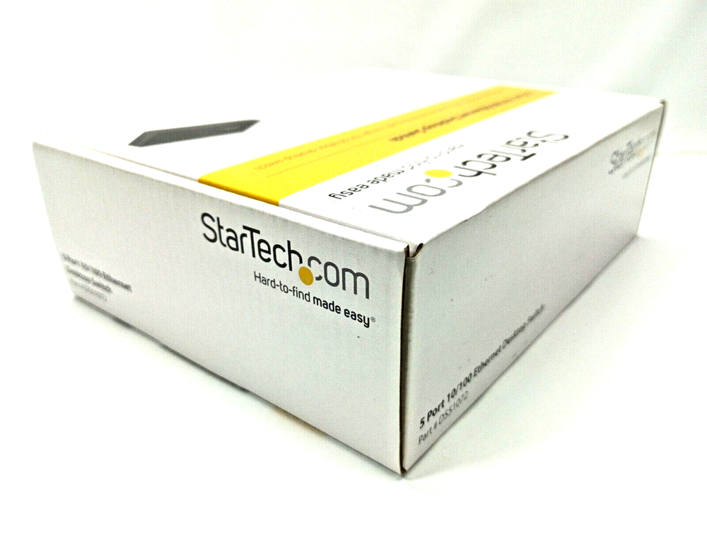 NEW StarTech.com DS51072 Unmanaged 5-Port Fast Ethernet Switch, unopened package