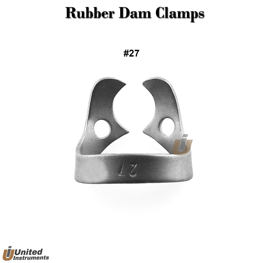 Rubber Dam Clamps Forceps Starter Tools Set Tooth Isolation Teeth Restorative
