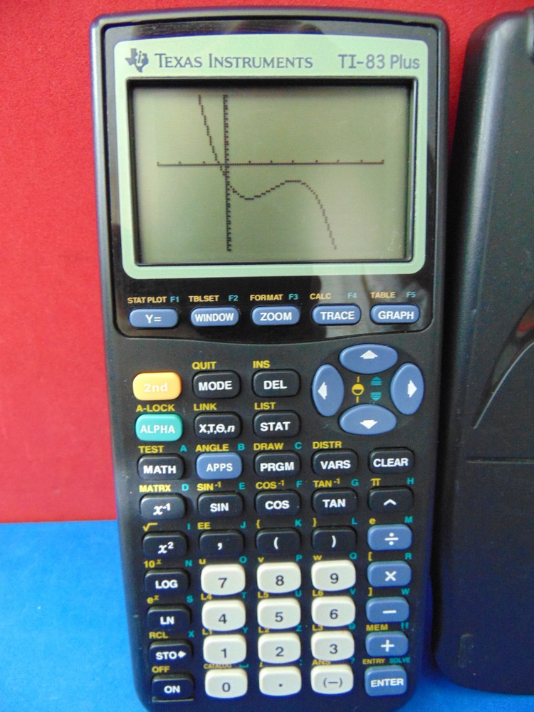 Texas Instruments TI-83 Plus Graphing Calculator with Case Good Condition Tested