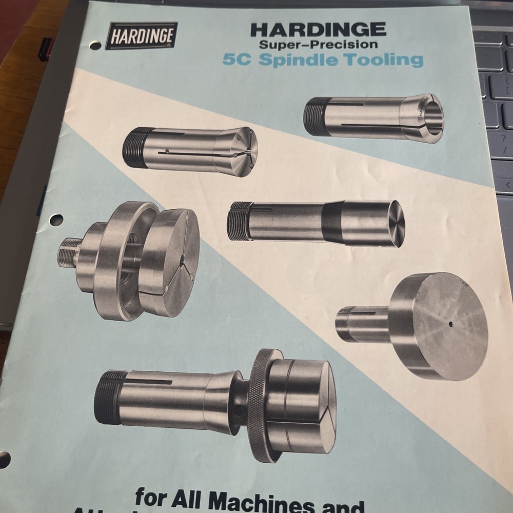 Harding Super Precision 5C Spindle Tooling Bulletin HA-202 B