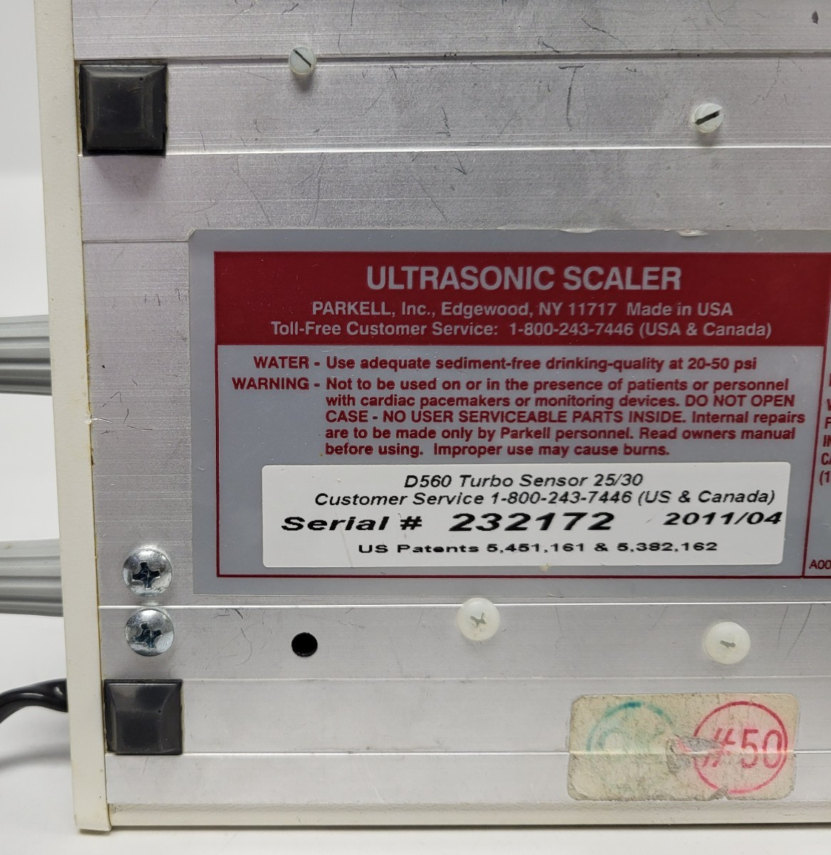 Parkell TurboSensor D560 Ultrasonic Scaler Parts (No Power Adapter, Untested)