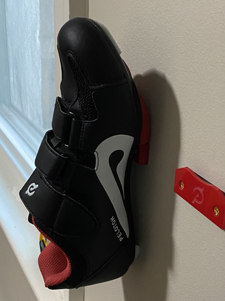 Peloton cycling shoe wall mount holder