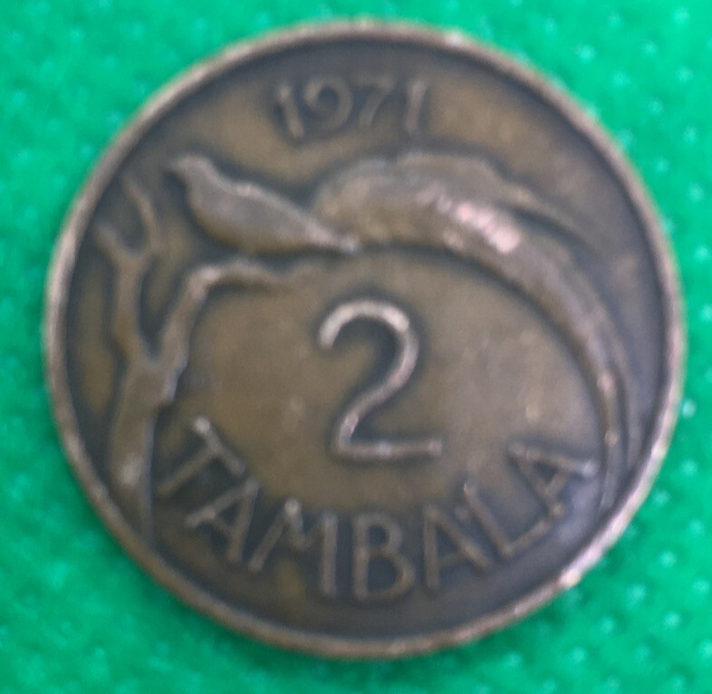 1971 Malawi - 2 (two) Tambala Coin - Circulated