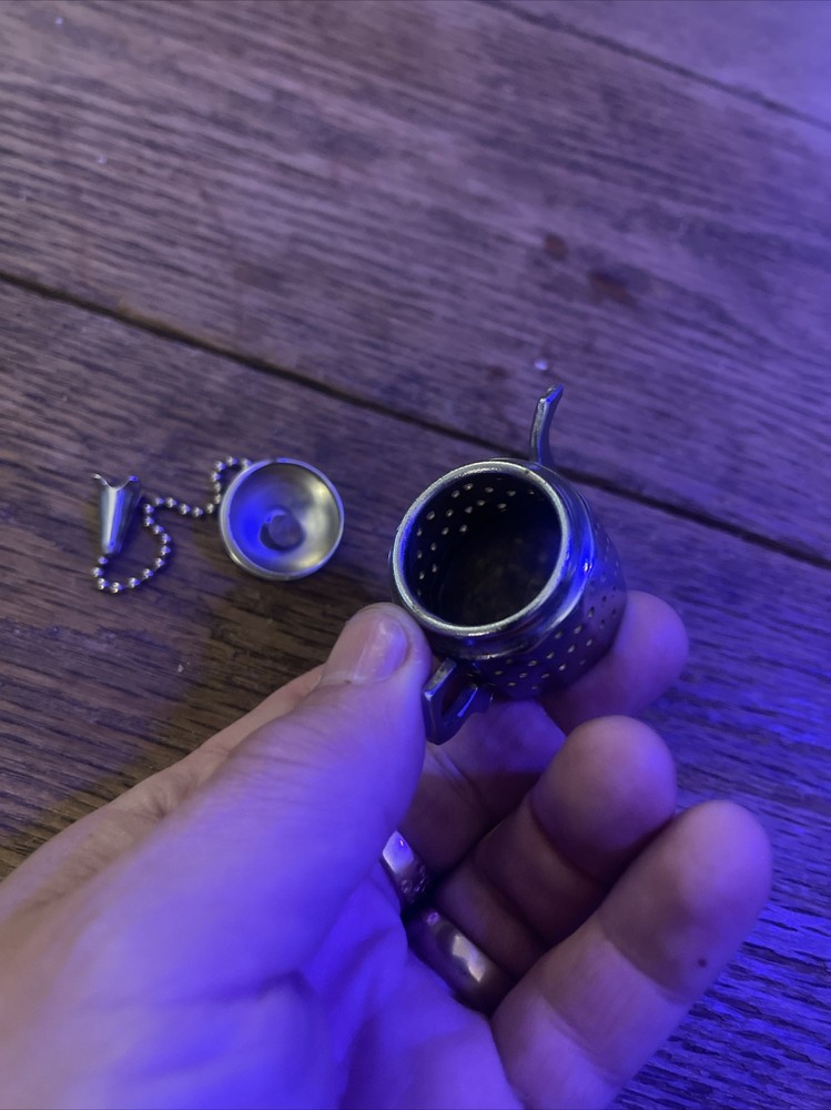 TEA POT SHAPED TEA INFUSER STAINLESS STEEL