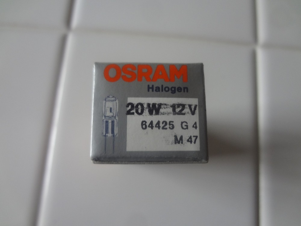 Halogen lamps 12 V 20W from OSRAM