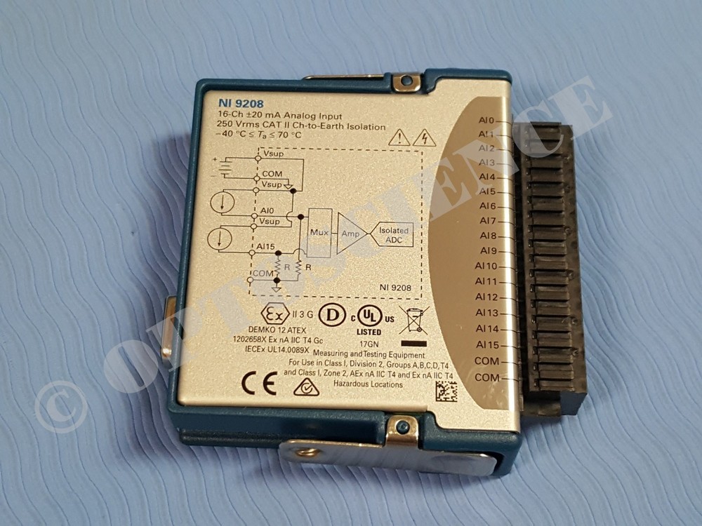 National Instruments NI 9208 cDAQ Analog Current Input Module, 24-Bit