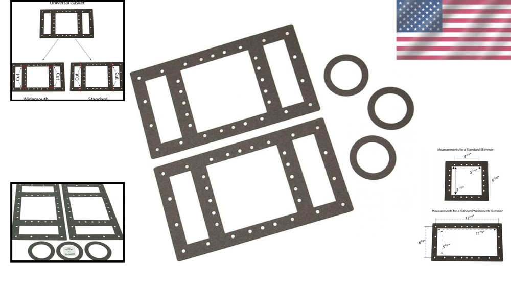 Universal Replacement Gaskets for Wall Skimmers & Returns - Above Ground Pools