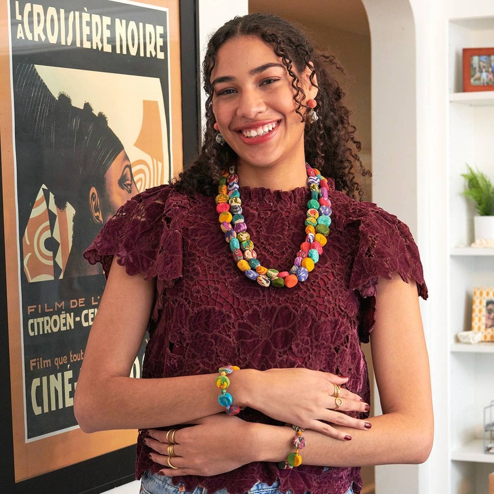 Kantha Pastille Necklace