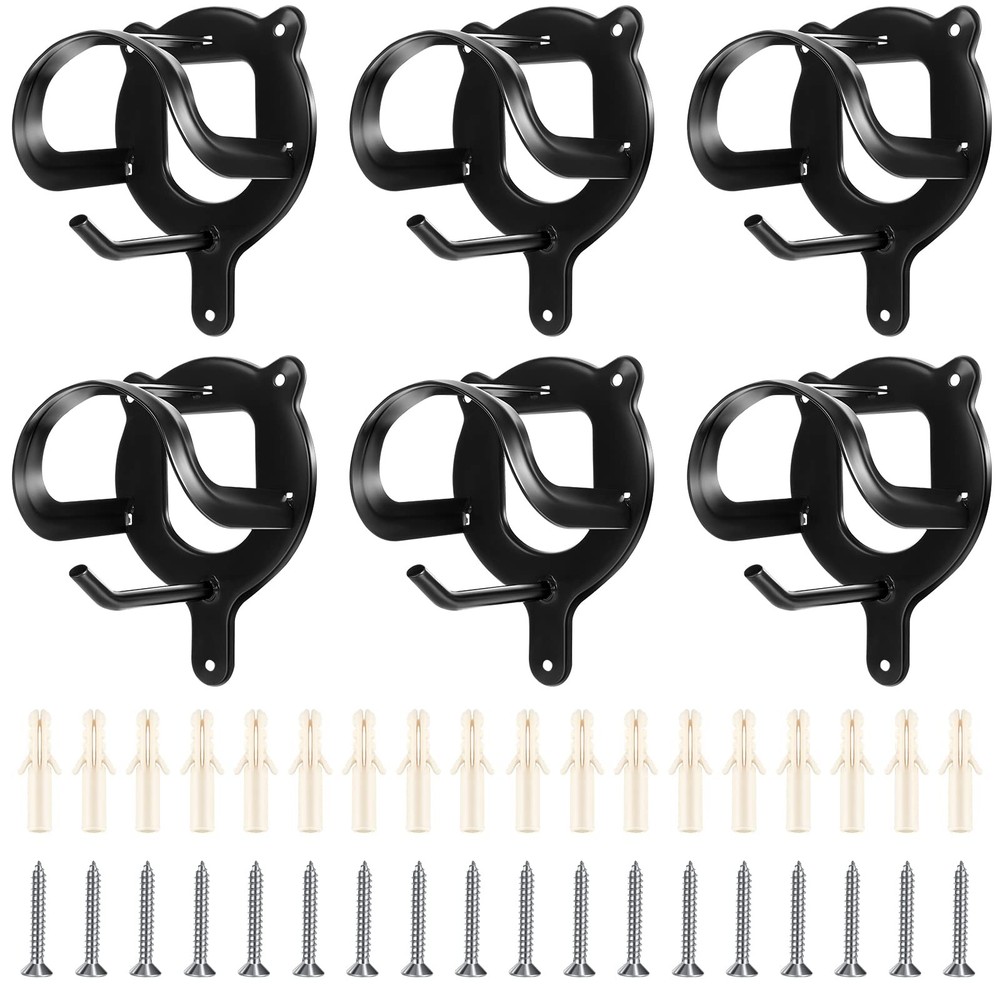 Dunzy 6 Counts Horse Bridle Rack Bracket Hooks Tack...