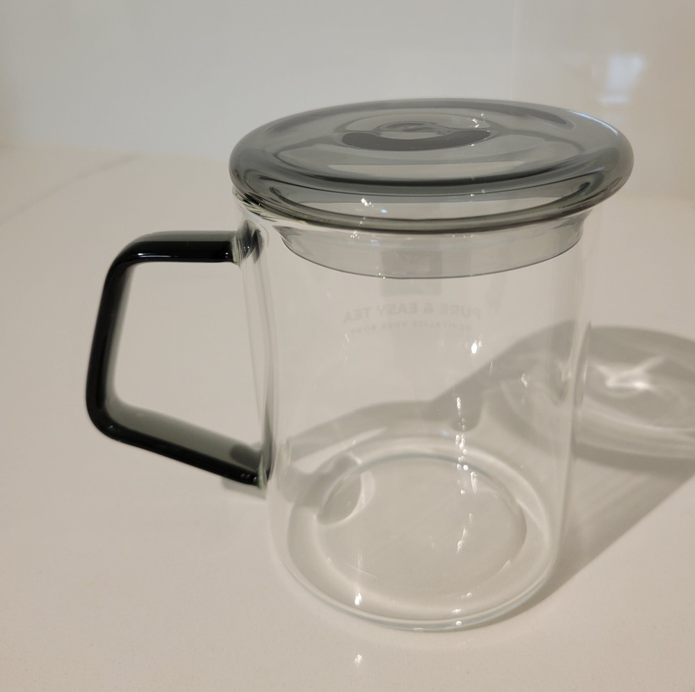 Borosilicate Glass Tea Cup & Infuser Clear With Lid