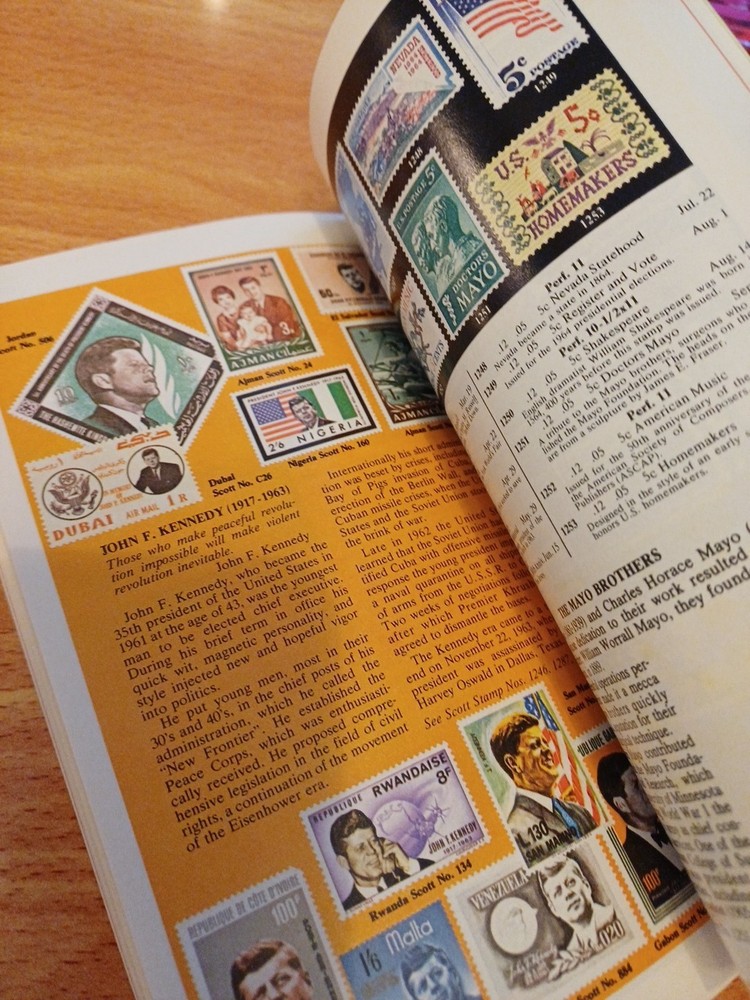 Stamps & Stories 1975 US Postage Stamp Value Book History Told In Stamps BOOK