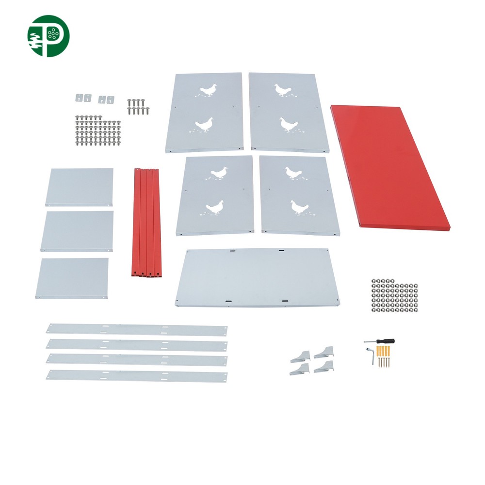 Galvanized Steel 6 Compartment Nesting Boxes for Chickens Chicken Laying Boxes