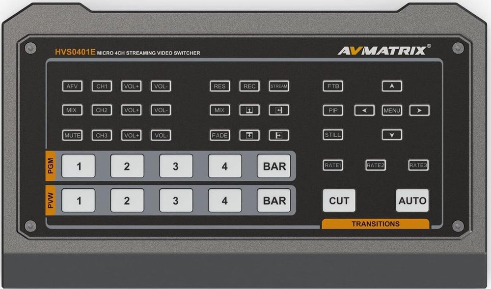 AVMATRIX HVS0401E Micro 4 Channel HDMI/DP Video Switcher