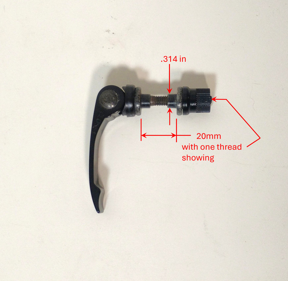 FREE SHIP Adjustable QR quick release bicycle seat post clamp binder bolt