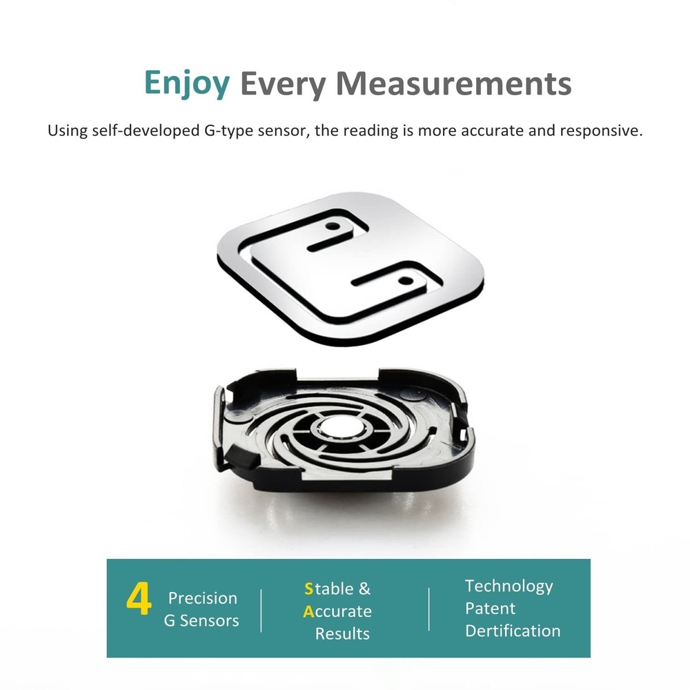 Precision Digital Bathroom Scale, 330 lb Capacity - High Accuracy LCD Display