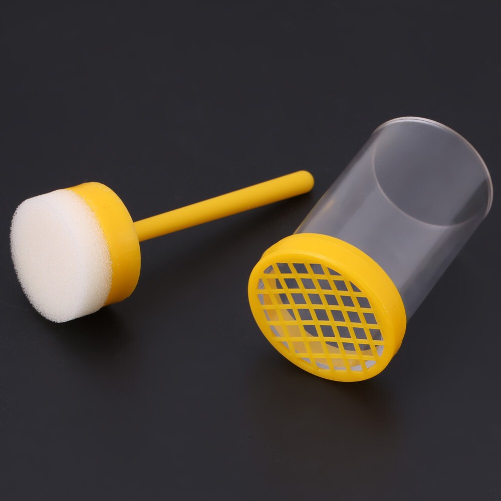 1pc Queen Bee Marker Marking Cage Bottle & Soft Plunger Beekeeping Tackle Tool
