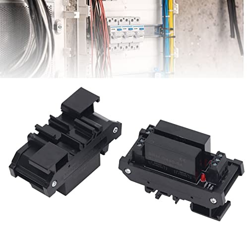 Solid State Relay Module, 3-32VDC Input DIN Rail Mount Resin Seal Plug and