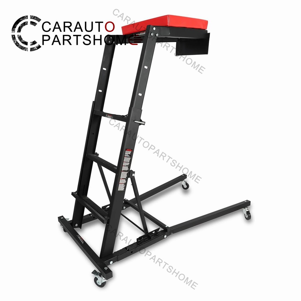 45-66 inch Adjustable Height Foldable Automotive Engine Topside Rolling Creeper