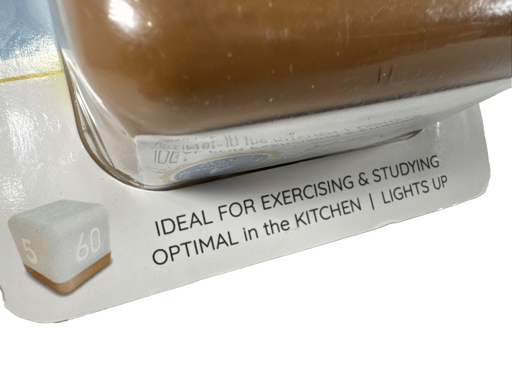 NEW OLD STOCK 3"Cube Timer LED Display Digital Timer Cooking Study LIGHTS UP