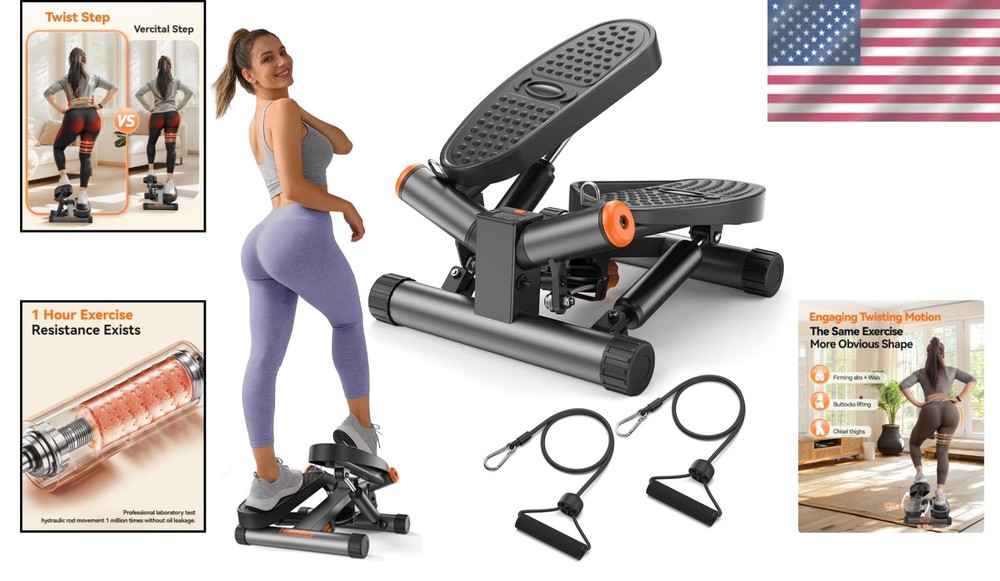 Upgraded Twist Stepper with Swing Function=