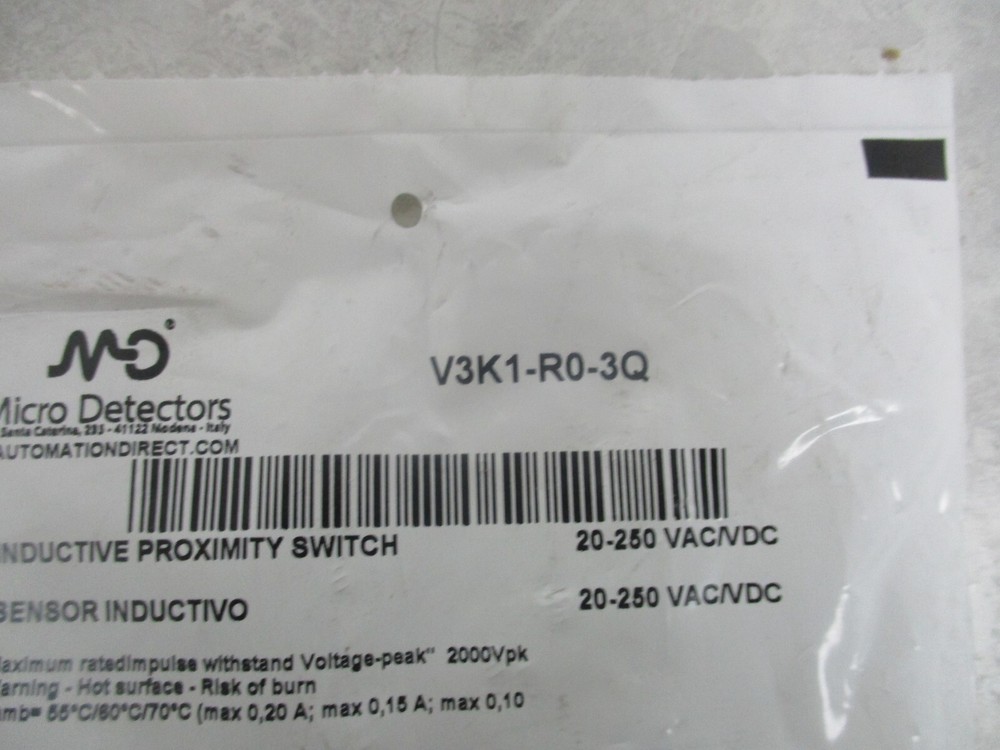 MD MICRO DETECTORS AE6-AP-4F INDUCTIVE PROXIMITY SWITCH, V0153