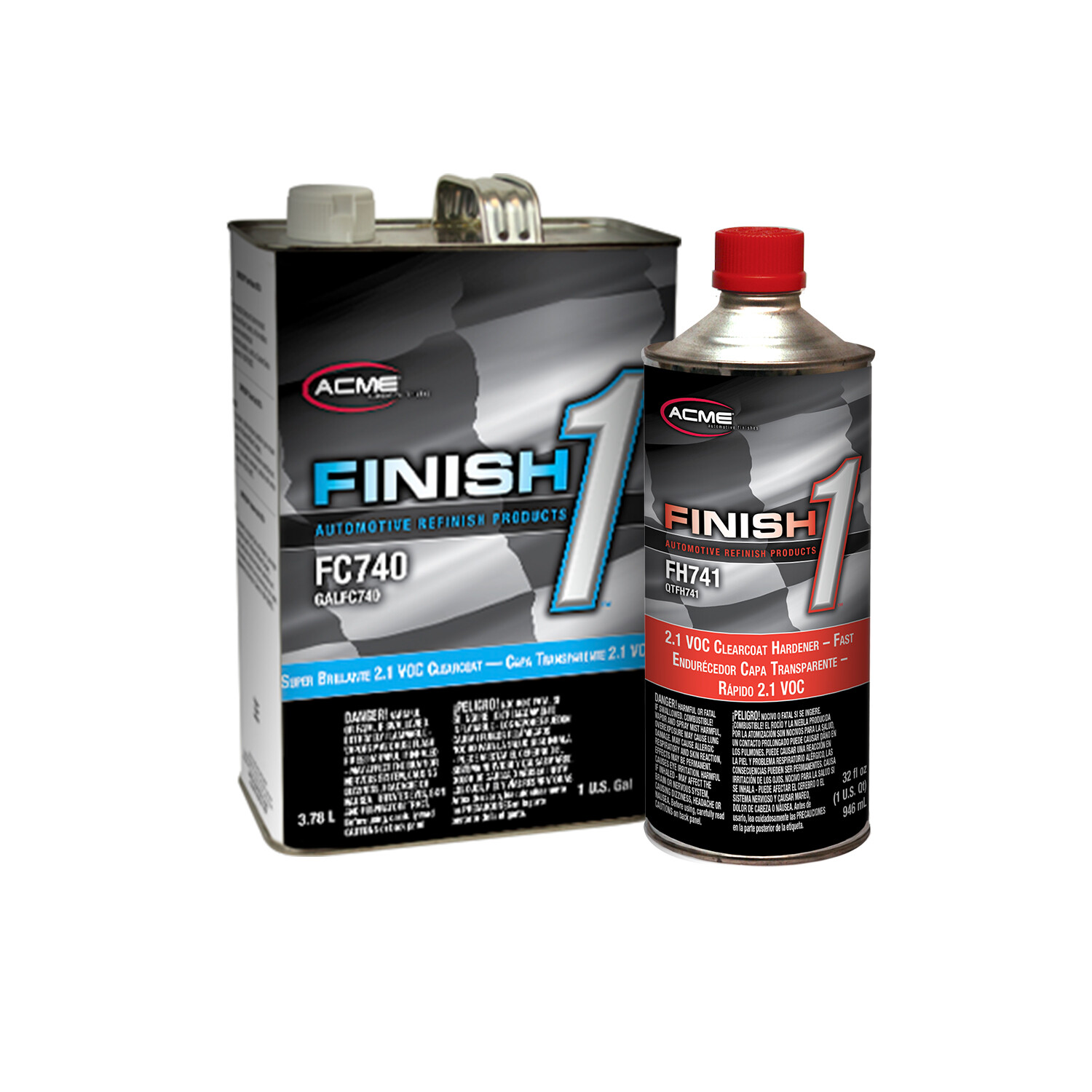ACME / Sherwin Williams Finish 1 Super Brillante 2.1 Clearcoat Gallon kit FC740