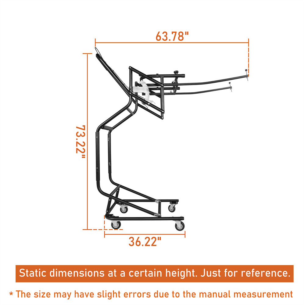 Hardtop Removal Lift Cart Movable Holder Rack Fit Jeep Wrangler TJ JK JL Bronco