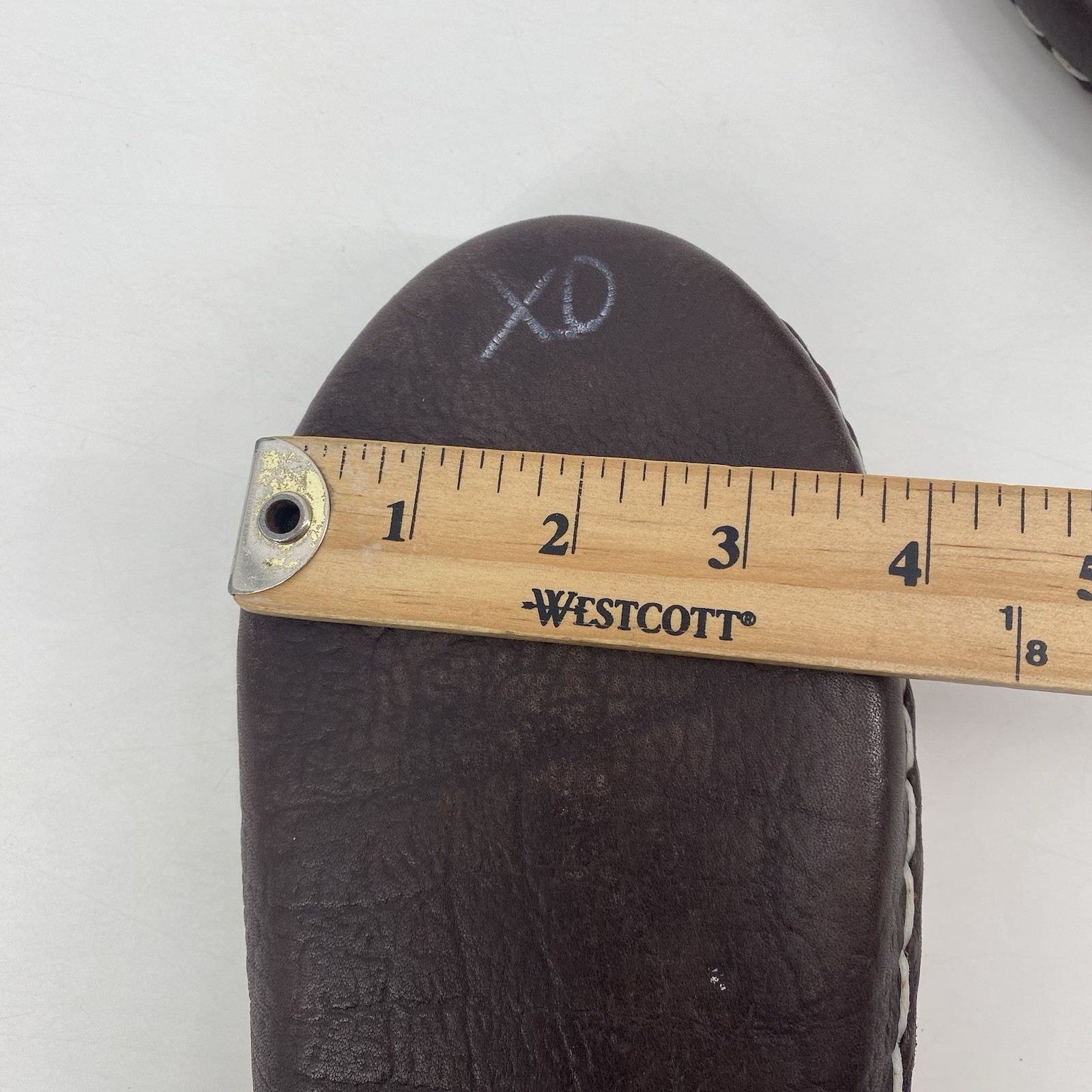 Brown Leather Handmade Center Seam Moccasins Native American Adult Beadwork