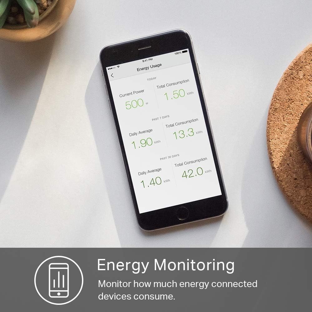 Plug Power Strip , Surge Protector with 6 Individually Controlled Smart Outle...