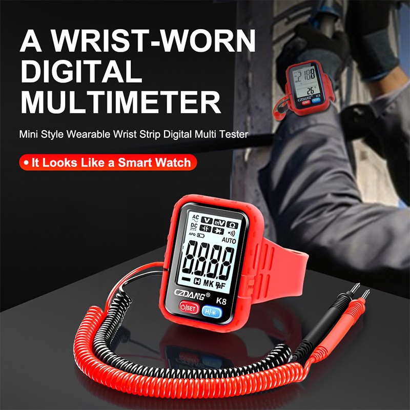 Digital Voltmeter Multimeter: Wrist-Mounted, Portable for Repair & High Work