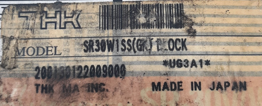 THK SR30W1SS (GK) Linear Guide Block UG3A1