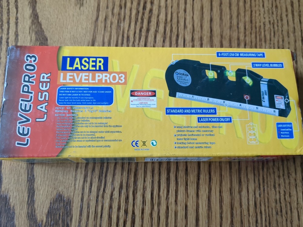 Qooltek Laser LEVELPRO3 Multipurpurpose Level Laser Light New In Box