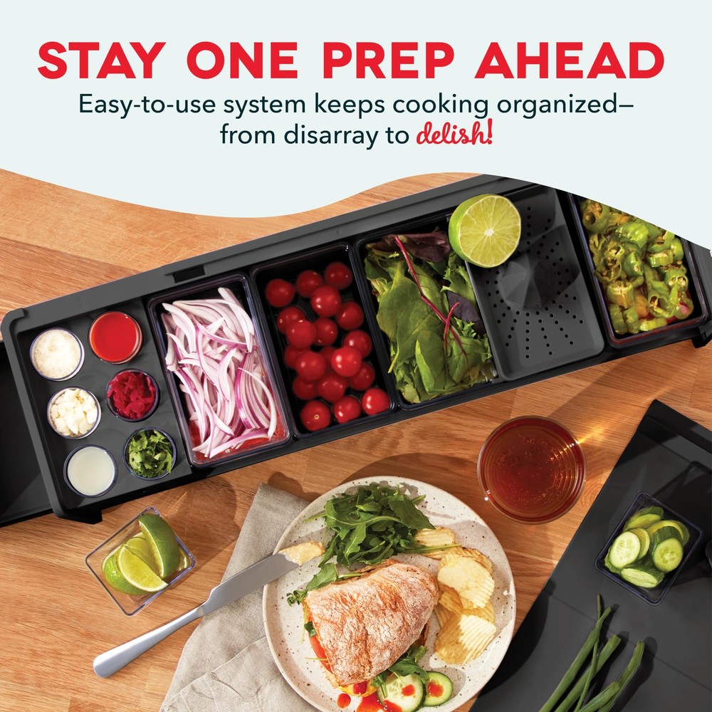 Gen 2 Recipe Prep & Storage Station 8 Essential Tools + Deluxe Cutting Board 14