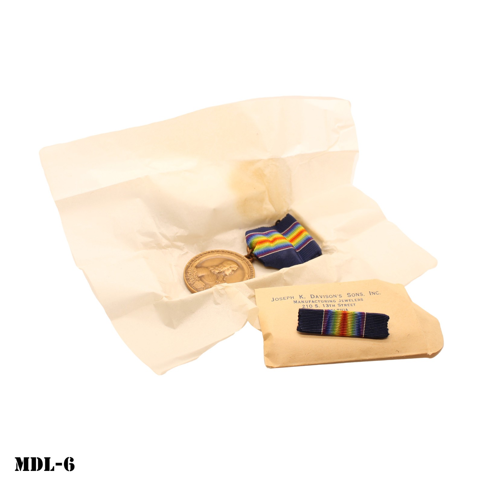 WWI Victory 28th Infantry Division PA National Guard Medal Original NEW in Box