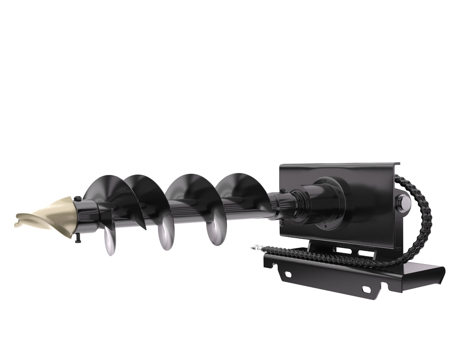 Hydraulic Auger 200mm Hole Diameter for Skid Steer Loader Hole Drilling USA New