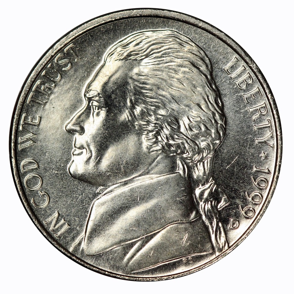 1999-D Full Step FS Choice / Gem BU Jefferson Nickel - RARE 6 Steps (SP)
