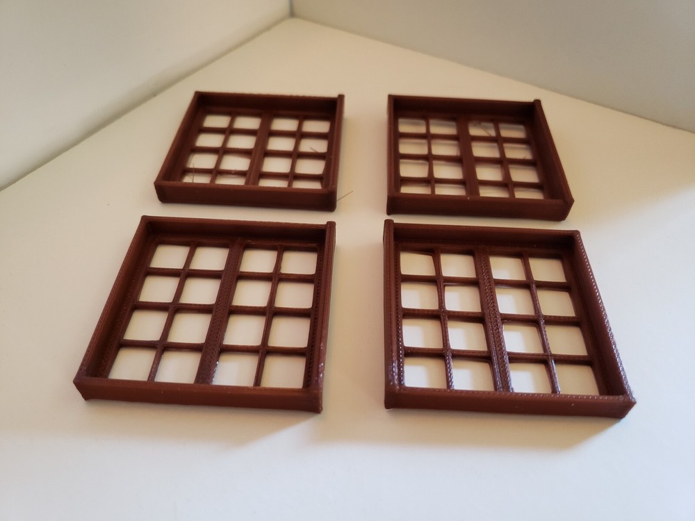 1:24 & 1:25 Scale Windows G-Scale Brown