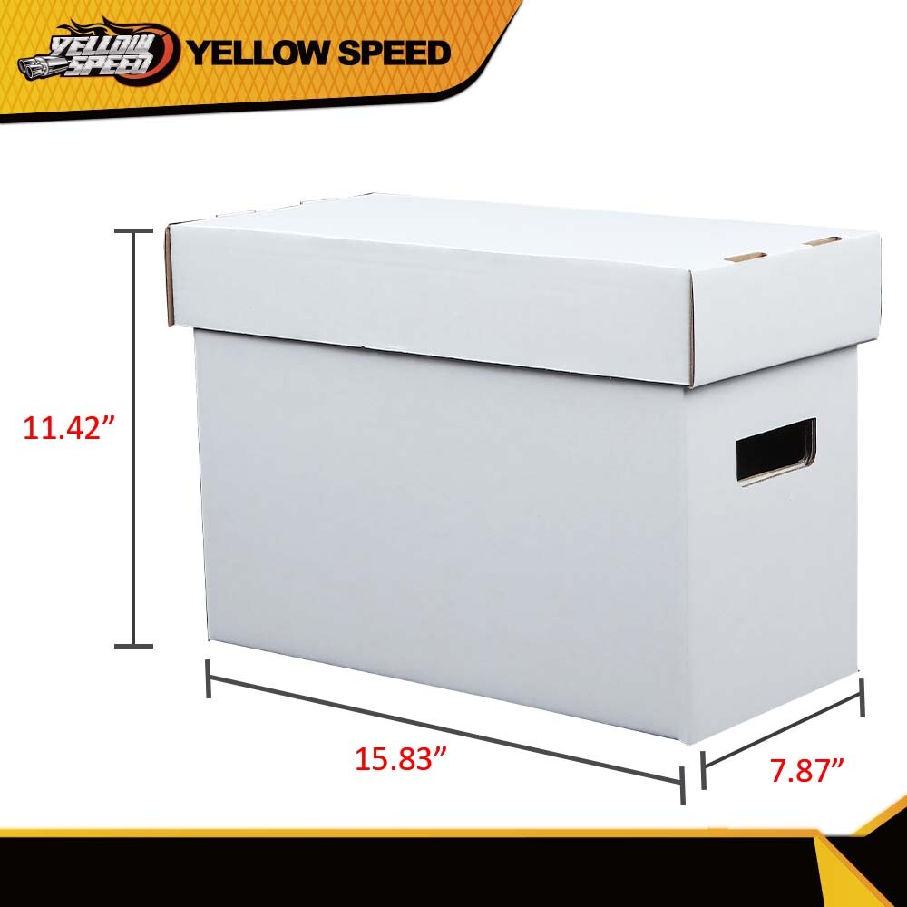5Pcs Short Comic Book White Storage Box Holds 150-175 Comics