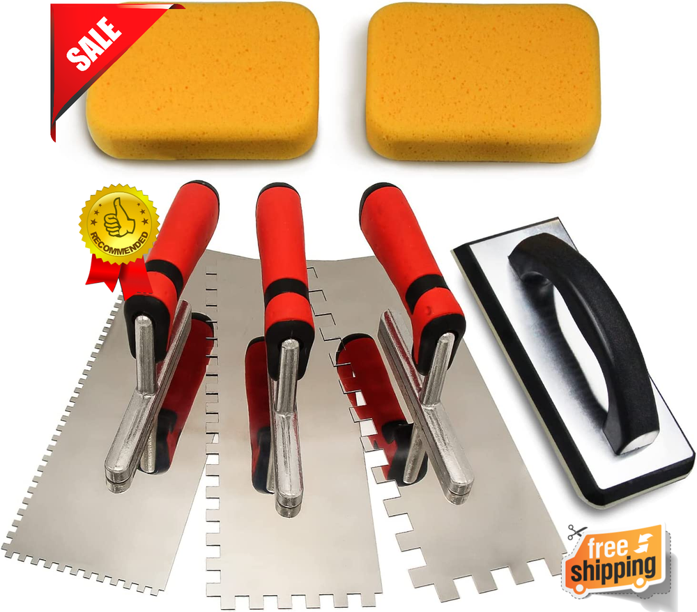 Tile Tools for Tiling Installation Grouting Stainless Steel Square Notch Trowel