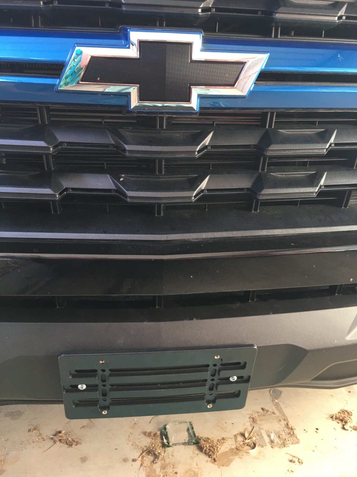 Universal License Plate Tag Holder Mounting Relocator Adapter Bumper Kit Bracket