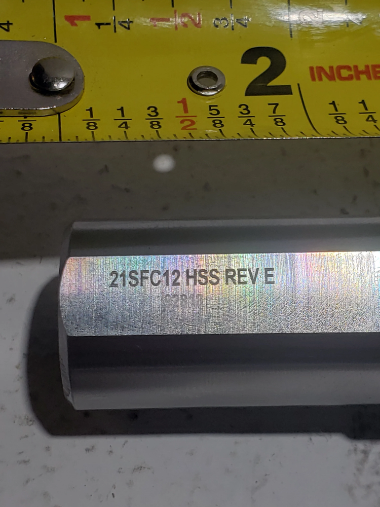 TOOL HOLDER VALVE HOLE 21SFC12 HSS OD SPOTFACE REV E