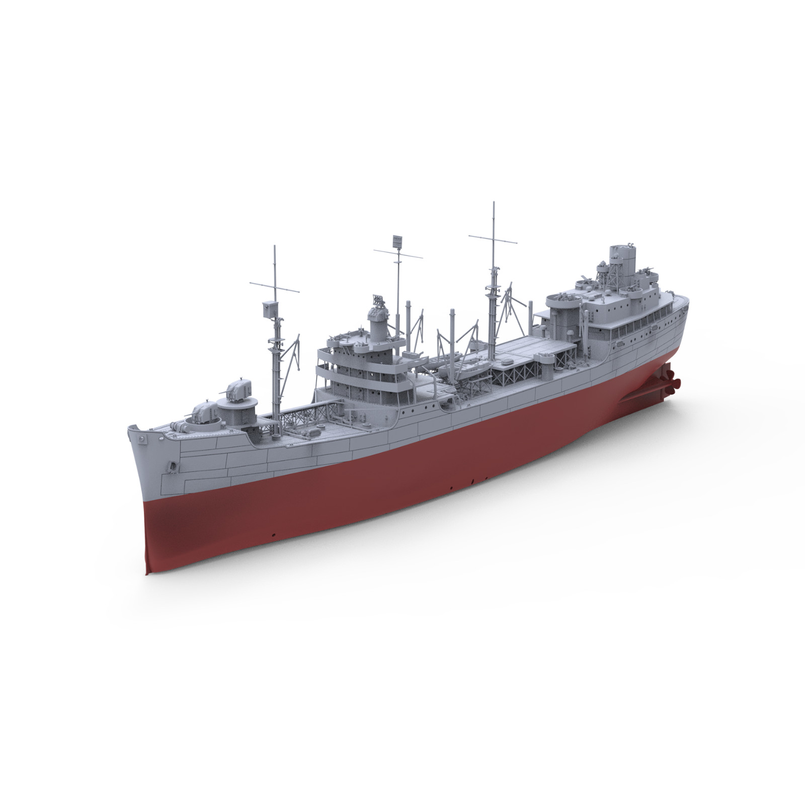 SSC350120S 1/350  Military Model USS Cimarron (AO-22) Auxiliary Ship Full Hull