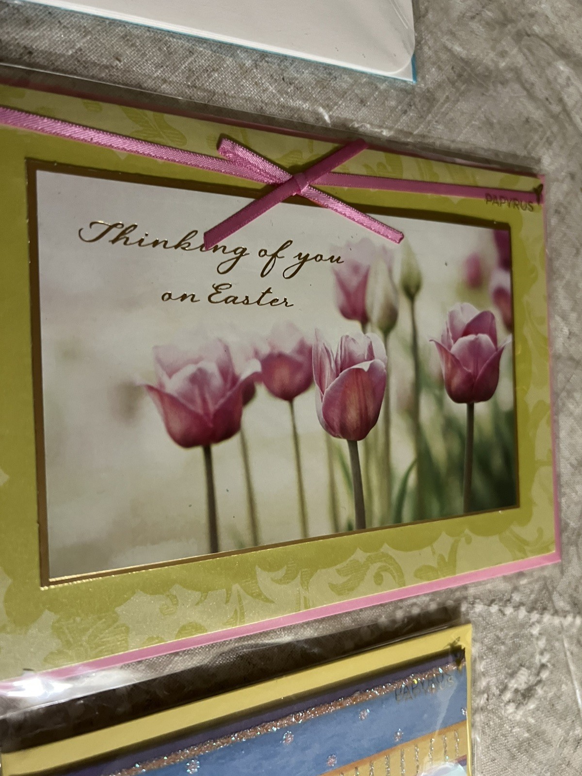 Papyrus Lot Of 6 Gorgeous Easter Cards New 3D Bunny Eggs Flowers Embellished