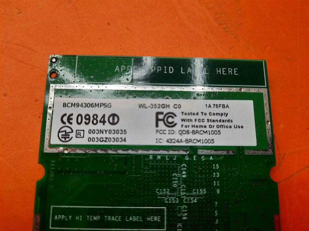 ⭐️⭐️⭐️⭐️⭐️ Broadcom MiniPCI BCM94306MPSG WL-352GH